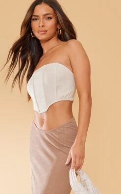 Logic Jupe Longue Côtelée Crêpée Taupe à Taille Incurvée -Logic || Zero Soldes Magasin 6a37e6e78649998404f7513841b42f4693c49689 cne3929 4