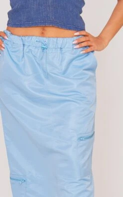 Jupe Longue Bleu Ciel à Zip Et Cordons Ajustables -Logic || Zero Soldes Magasin 74178d41a589ee154a049df0c88ab94f8ec0bcd3 cne3859 4