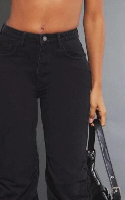 Jean Droit Froncé Délavé Noir -Logic || Zero Soldes Magasin 782f4433cf7869380617049a867f693140c4acfb cnb4422 4