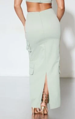 Jupe Longue Cargo Vert Sauge Kaki à Poches -Logic || Zero Soldes Magasin 78ea615da51fd93bdb71ca93465c94a4869ffd59 cnd4648 3