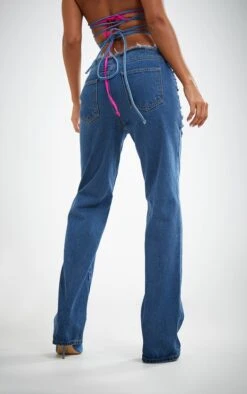 Jean Droit Indigo Taille Basse Déchiré Sur Les Cuisses -Logic || Zero Soldes Magasin 78ea9920295366cd0e15f263fb3213b8c0523f2b cnb8516 3