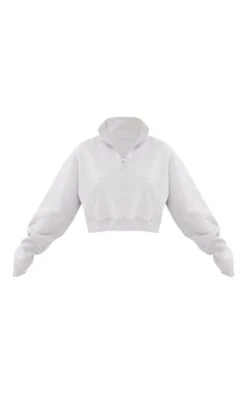 Sweat Zippé Court Gris Colombe à Col Montant -Logic || Zero Soldes Magasin 7cee9ee7cc028d298b81ab141976301e9d8646db cnb6274 5