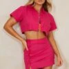 Chemise Courte Rose Vif à Poche Et épaules Carrées -Logic || Zero Soldes Magasin 8552b40b00d57b192cda41ceadc383a7bc1a496e cmy1263 1