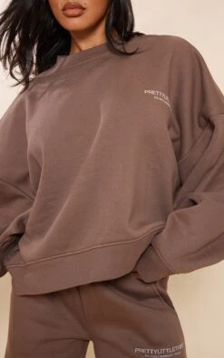 Deluxe Sweat Oversize Café Imprimé à épaules Carrées -Logic || Zero Soldes Magasin 8d57972e9e57268a67af47f186617ba066169f01 cnc8407 4