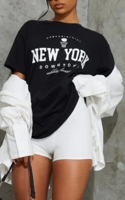 Tee-shirt Noir à Imprimé New York Downtown -Logic || Zero Soldes Magasin 8e40d098f2570eb1407b7dee2ff07c33faff774e cmq5549 4