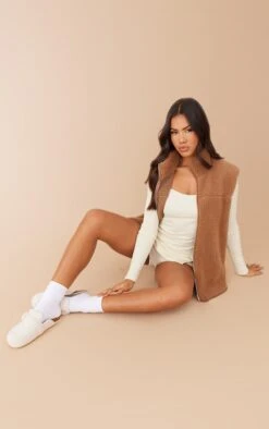 Top Beige Finement Côtelé à Manches Longues -Logic || Zero Soldes Magasin 90225ad4d80ca038b1c33ce8f12546070f3438eb cnc7104 3