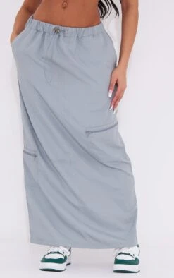 Jupe Longue Gris-bleu à Zip Et Cordons Ajustables -Logic || Zero Soldes Magasin 9542d1e1a3501a14a8a6817da5bfaa1b7caaf958 cnd3831 2