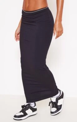 Jupe Longue En Coton Noir à Taille Basse -Logic || Zero Soldes Magasin 964f4d031fe354bf37efce3fdb26d4495d5adb0d cmy9147 2