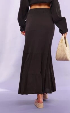 Jupe Longue Fluide En étamine Noire à étages -Logic || Zero Soldes Magasin 96e608907a12341196f0c793bbbaa64570b4f2f7 cnd1541 3