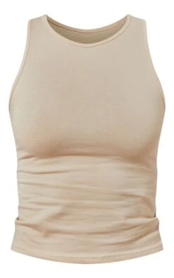 Top Long Basique En Coton Beige à Dos Nageur -Logic || Zero Soldes Magasin 981bc5c2c2e7f1cc25377d7dbf91d51bc3ddbd56 cne3270 5