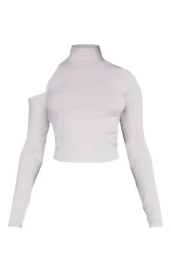 Top Côtelé Large Gris Pierre à Col Montant Et épaule Découpée -Logic || Zero Soldes Magasin 98c255b39edf76d860d8b4c8b71c51ffde07ed22 cnc5445 5