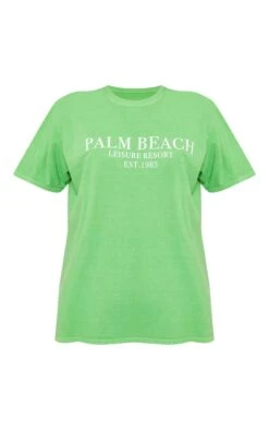 T-shirt Vert Vif Délavé Imprimé Palm Beach 11 T-shirt Vert Vif Délavé Imprimé Palm Beach -Logic || Zero Soldes Magasin 98e305eff13aaa8f832f910080ad3d45378bd813 cne9057 5