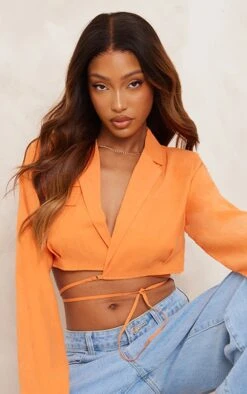 Chemise Orange à Liens Noués Autour De La Taille -Logic || Zero Soldes Magasin 99eee848c6220dccf070b64078d6a3a0dd1b3ea7 cne2798 4