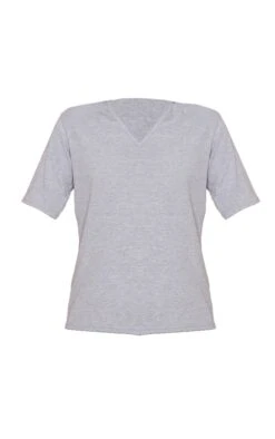 Tee-shirt Basique Gris Col En V -Logic || Zero Soldes Magasin 9bf98bd70937507e8bb4ea0dd616b400c18a732d clr2485 5