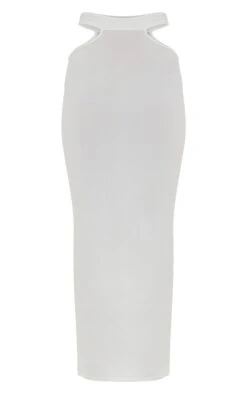 Jupe Longue Moulante Blanche à Taille Découpée -Logic || Zero Soldes Magasin 9c29f4248c7f2b91246acdddaccffce74c36cecd cnd7413 5