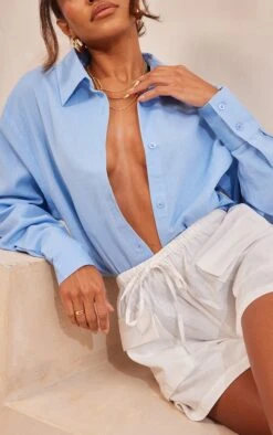 Chemise Oversize En Effet Lin Bleu -Logic || Zero Soldes Magasin 9d6f40db2210a2814ad2e858e3974c6c3788f9ff cnd6486 4