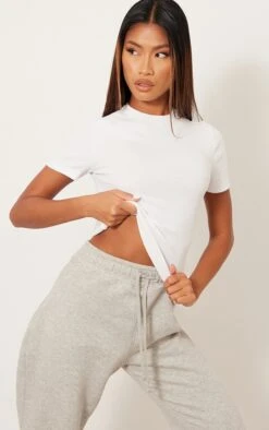 T-shirt Blanc Côtelé à Manches Courtes -Logic || Zero Soldes Magasin 9d8d5db8bfd63fa9987a0fde65c4dbfbb84b69d7 cmw5033 3