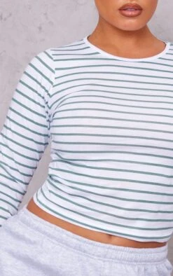 Top En Coton Vert à Rayures Et Manches Longues -Logic || Zero Soldes Magasin 9f48d71fbcfd226ac0821e7349829a7916b07a82 cnd5603 4