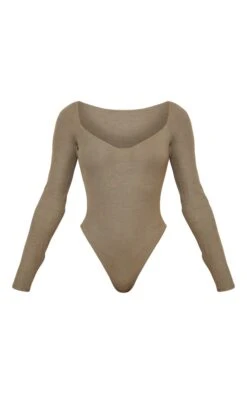 Body Côtelé Kaki Décolleté à Manches Longues -Logic || Zero Soldes Magasin a3dcda5760e9e48763a4636b6b0df749f6efff66 cnd6218 5