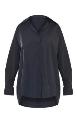 Chemise Style Parachute Oversize Noire à Manches Longues -Logic || Zero Soldes Magasin a84186e5de4bdbba9fc7b18f485064bc39be3c6a cnb4022 5