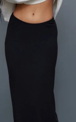 Logic Jupe Longue Côtelée Crêpée Noire à Taille Incurvée -Logic || Zero Soldes Magasin aa57f705661d06a5a85a183e749f20b998c73481 cnc1095 4