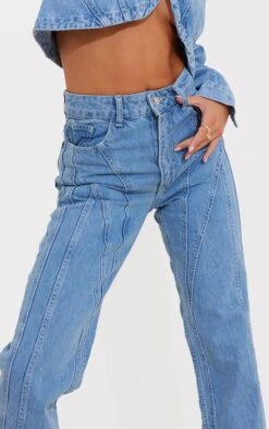 Jean Droit Bleu Très Délavé à Coutures Frontales -Logic || Zero Soldes Magasin aa68d08a5031c689be6bd67f92010224b0c09ad0 cna5973 4