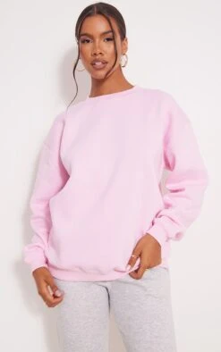 Sweat Oversize Rose Tendre Clair Classique