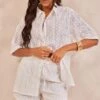 Chemise Oversize En Broderie Anglaise Blanche à Manches Courtes -Logic || Zero Soldes Magasin abbcf03e33702f393ac64b4b6410f3a4a7bf5772 cnd4579 1