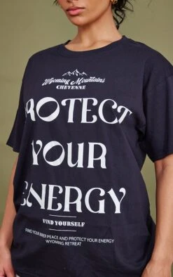 T-shirt Noir Imprimé Protect Your Energy -Logic || Zero Soldes Magasin b2162a56dbbc9442e9ba57ddcd0d0aa6f6b1e384 cnc9179 4