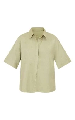 Chemise Oversize Kaki Effet Lin à épaules Carrées -Logic || Zero Soldes Magasin b25442254e3c4834a2cc6faa845d33c1e8f1d636 cnd4583 5