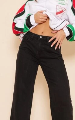 Jean Droit Noir Délavé à Taille Mi-haute -Logic || Zero Soldes Magasin b6238569e7bcf36e8f0bece42cbd3633a3bc6974 cnb8519 4