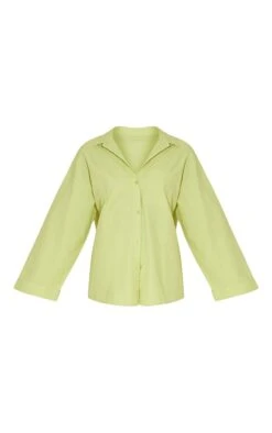 Chemise Oversize En Maille Tissée Vert Citron Clair à Manches Ballon -Logic || Zero Soldes Magasin b7240a3a55f8933b0d773a381cc0c73deb302bca cmz3711 5