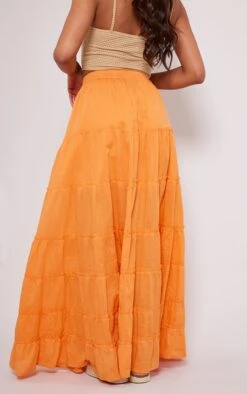 Jupe Longue En Coton Orange à Coutures élimées -Logic || Zero Soldes Magasin b881747ffeadbe1a1619c0ebc9a8059018d51243 cnd9190 3