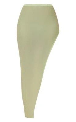 Jupe Longue En Maille Vert Sauge Transparente à Côté Fendu -Logic || Zero Soldes Magasin b9638ae35b27f36a344f5afc985935d02bdfcd71 cmw2106 5