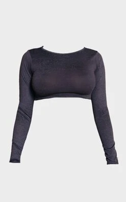 Logic Crop Top Manches Longues Gris Anthracite En Maille Mélangée -Logic || Zero Soldes Magasin ba8d00b88f16ed5565666075bcd509435db284d6 cnc9191 5