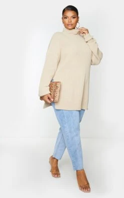 Plus Pull Oversize Gris Pierre à Col Montant Et Fente -Logic || Zero Soldes Magasin c0f07b3d81b6408bf732e10d34ca16bb6b871cd0 cmo2348 3