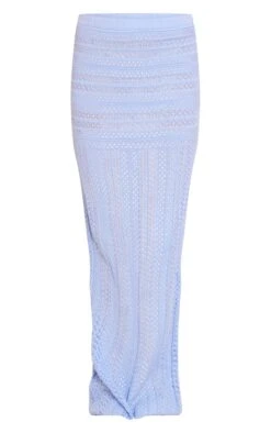 Jupe Longue En Maille Crochet Bleuet à Motifs -Logic || Zero Soldes Magasin c217d1d34b8c4806d701f71154016c6e22048438 cne6252 5