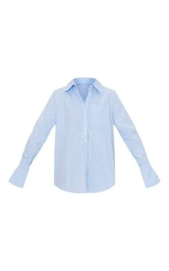 Chemise Oversize Bleu Clair à Rayures -Logic || Zero Soldes Magasin c4fa5d9280f387b9a7323f022d541035e2deb809 CMW1212 5