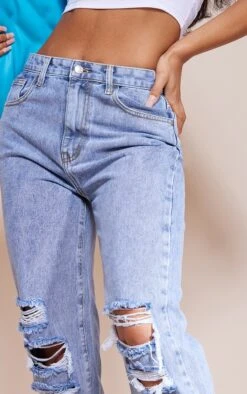 Jean Droit Bleu Clair Délavé à Détail Déchiré -Logic || Zero Soldes Magasin c554edf209701a9a0645097358a8f3c9801ea17c cmk9987 4