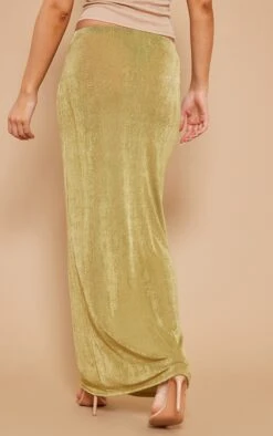 Jupe Moulante Longue Basique En Acétate Vert Olive -Logic || Zero Soldes Magasin c569ff465a97c6db6a1dd5ff3d411c3425cded79 cnd9345 3