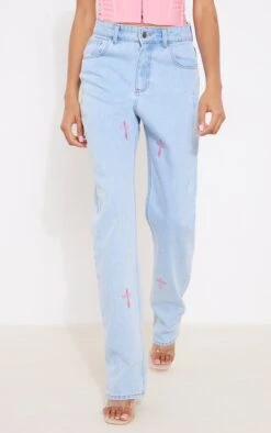Jean Long Droit Bleu Clair à Imprimé Croix Pastel -Logic || Zero Soldes Magasin cbd3f78858786c57af9d1eff668739137d9b3887 cnd4413 2