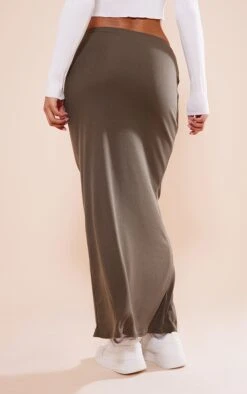 Jupe Longue Côtelée Kaki à Taille Basse -Logic || Zero Soldes Magasin d2bac7dde93e2e7074418e49cbca4a40d4f1a3f9 cnc2744 3