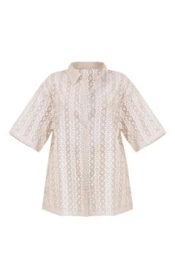 Chemise Oversize En Broderie Anglaise Blanche à Manches Courtes -Logic || Zero Soldes Magasin d6aadc5ed7f39301e93ab73bc97d4fb4c4d23c48 cnd4579 5