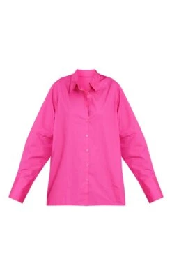 Chemise Oversize En Popeline Rose Vif Foncé à Manchettes -Logic || Zero Soldes Magasin d76fb1c491078f15274ef2ad5e7855aa27b6c00c cmt9926 5