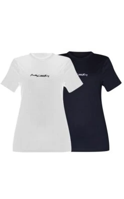 PRETTYLITTLETHING Lot De 2 T-shirts Oversize Noir & Blanc à Slogan -Logic || Zero Soldes Magasin d8acbb926a7ec8e3a3d046c0c8aa51f6606f5081 cms8171 5