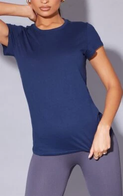 T-shirt Ajusté Basique Bleu Marine En Coton Biologique -Logic || Zero Soldes Magasin da75f0ed3666683a39d2ec32d0be898834be26f6 cms8176 4