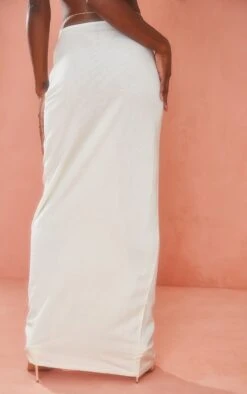 Jupe Longue Crème Tissée Brossée à Fronces Et Taille En V -Logic || Zero Soldes Magasin dab18fd286f3ac1a67978fd281b29d3f1c76317d cmy1319 3