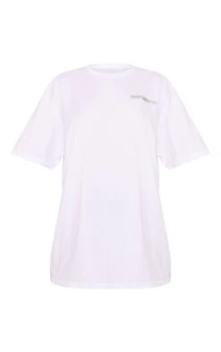 PRETTYLITTLETHING T-shirt Blanc Imprimé Chrome -Logic || Zero Soldes Magasin dd8dc03684051e23038bdd924c97568cb976e245 cne9024 5