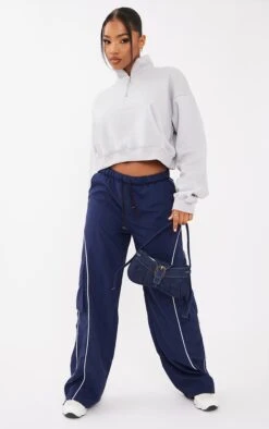 Sweat Zippé Court Gris Colombe à Col Montant -Logic || Zero Soldes Magasin ddddf023887bbde84c87679d0ec5820f97615a0d cnb6274 3