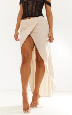 Jupe Portefeuille Longue En Effet Lin Gris Pierre -Logic || Zero Soldes Magasin de8730642c8eacfc863393ab06895a899b70e52c cnd1023 2